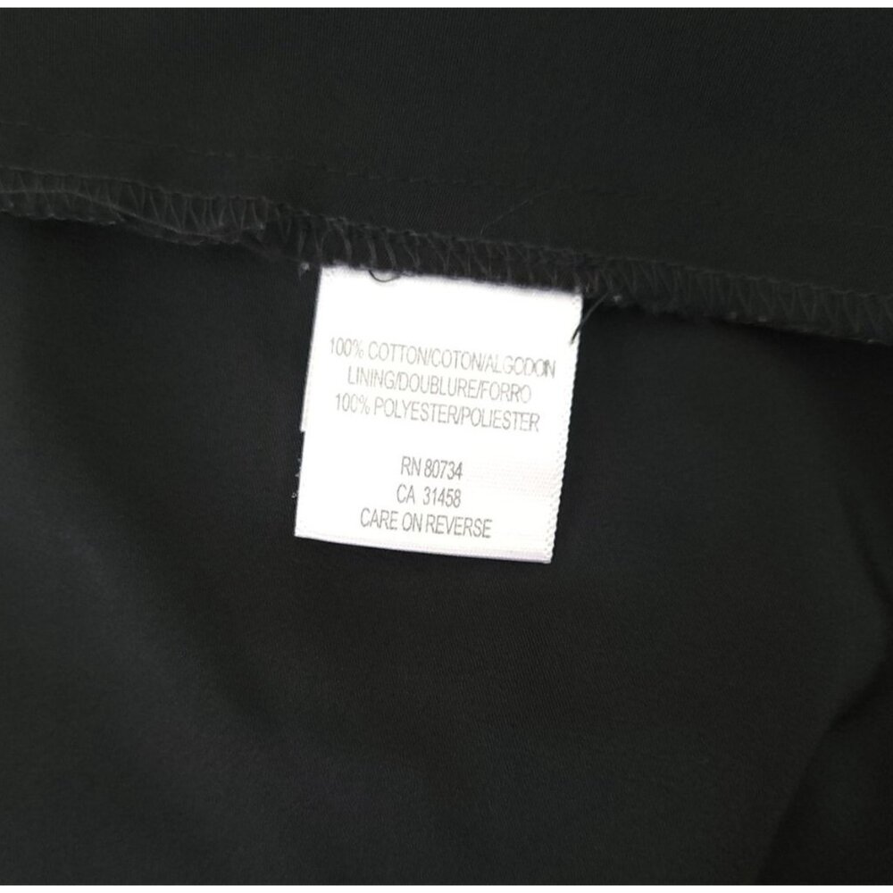 BCBGMaxAzria Black Eyelet Strapless Dress Fully Lined Size 8 - Picture 5 of 6